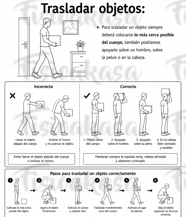 trasladar objetos